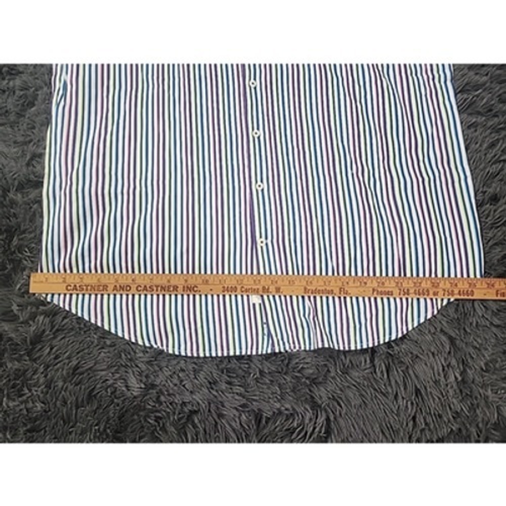 Peter Millar Xl Mens Button Down‎ Long Sleeve Striped Shirt0 - Picture 8 of 11
